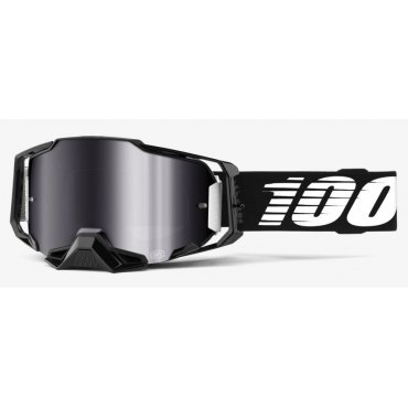 Окуляри 100% ARMEGA Goggle Black - Silver Flash Lens