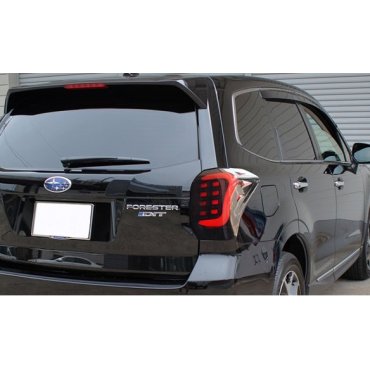 Subaru Forester SJ оптика задняя альтернативная ,фонари тюнинг диодные черные / LED taillights smoked black