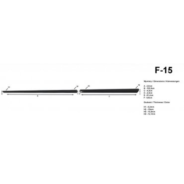 Молдинги на двери Automotiva F-15 / side door moldings