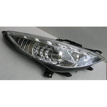 Peugeot 207 оптика передняя хром LED