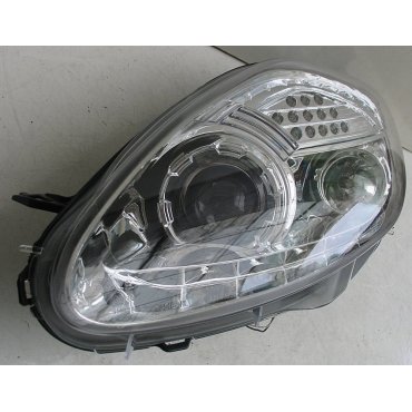 Fiat Grande Punto оптика передняя хром LED 