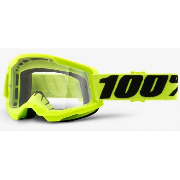 Окуляри 100% STRATA 2 Goggle Fluo Yellow - Clear Lens