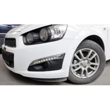 Chevrolet Aveo T300  дневные ходовые огни ( DRL)  