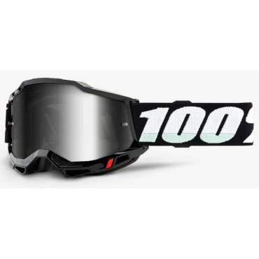 Окуляри 100% ACCURI 2 Goggle Black - Mirror Silver Lens