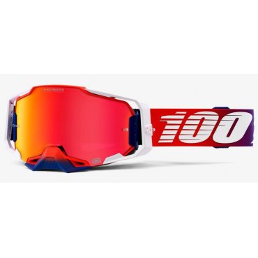 Окуляри 100% ARMEGA Goggle HiPER Factory - Mirror Red Lens