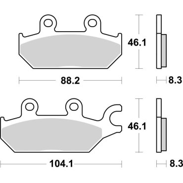 Гальмівні колодки SBS Racing Brake Pads