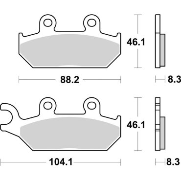 Гальмівні колодки SBS Racing Brake Pads