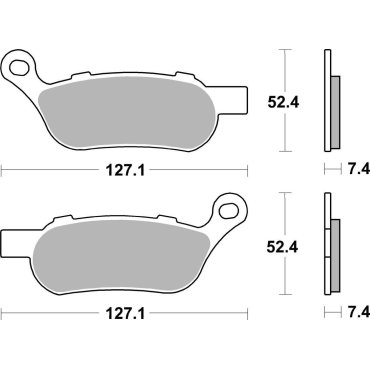 Гальмівні колодки SBS High Performance Rear Brake Pads