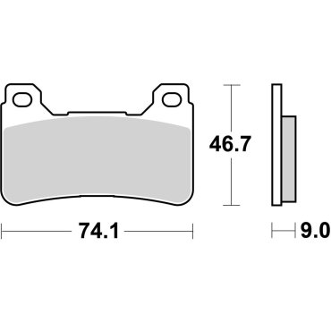 Гальмівні колодки SBS Road Racing Front Brake Pads