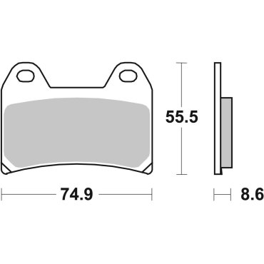 Гальмівні колодки SBS Dynamic Concept Front Brake Pads