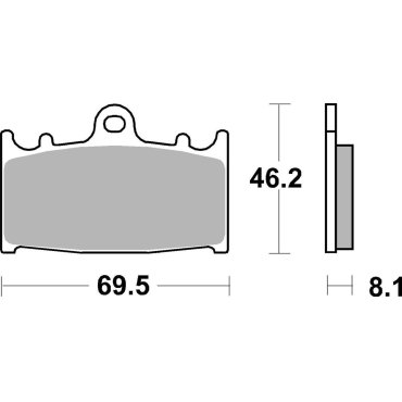 Гальмівні колодки SBS Standard Brake Pads