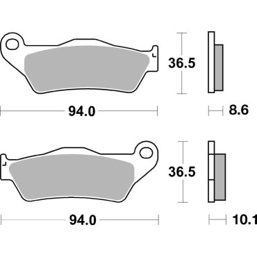 Гальмівні колодки SBS Performance Rear Brake Pads