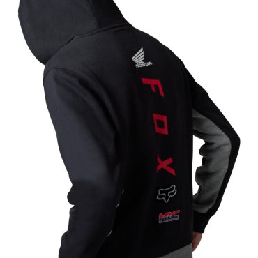 Толстовка FOX X HONDA ZIP Hoodie [Black]