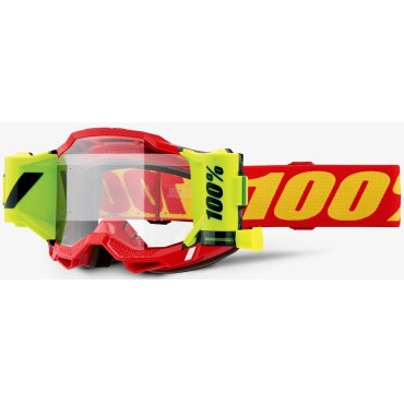 Окуляри 100% ACCURI 2 FORECAST Goggle Red - Clear Lens