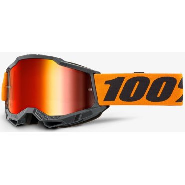 Окуляри 100% ACCURI 2 Goggle Orange - Mirror Red Lens