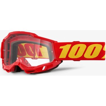 Окуляри 100% ACCURI 2 Goggle Red - Clear Lens