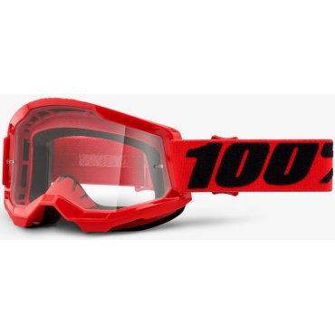 Окуляри 100% STRATA 2 Goggle Red - Clear Lens