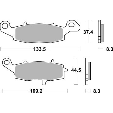 Гальмівні колодки SBS Track Days Front Brake Pads