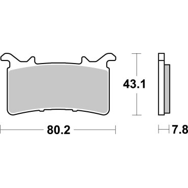 Гальмівні колодки SBS Road Racing Front Brake Pads