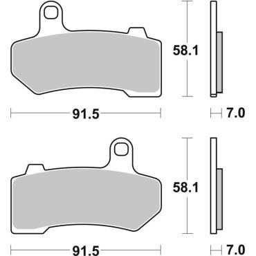 Гальмівні колодки SBS High Power Brake Pads