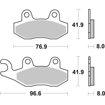 Гальмівні колодки SBS Racing Brake Pads