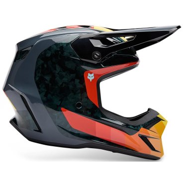 Шолом FOX V3 RS HELMET - GRID [Orange]