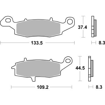 Гальмівні колодки SBS Performance Rear Brake Pads