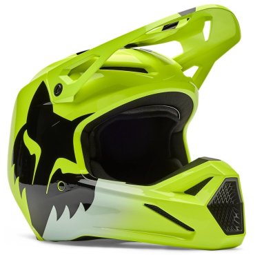 Шолом FOX V1 Helmet - SHIELD [Flo Yellow]