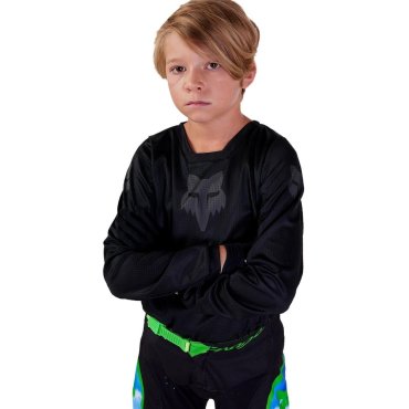 Дитяча джерсі FOX 180 Youth Jersey - BLACKOUT [Black]