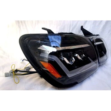 Lexus LX470 1998+ оптика передняя Full LED черная ZW