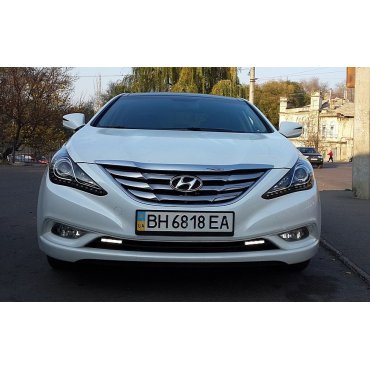 Hyundai  Sonata YF  оптика передняя черная