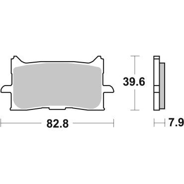 Гальмівні колодки SBS Track Days Front Brake Pads