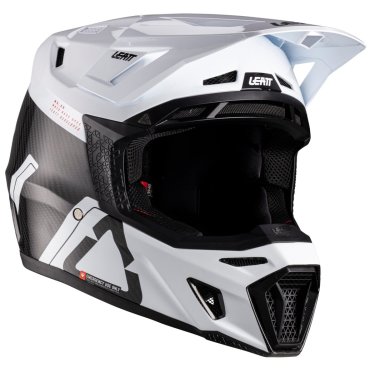 Шолом LEATT Moto 9.5 Helmet + Goggle [White]