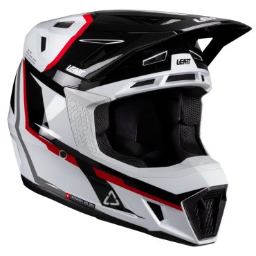 Шолом LEATT Moto 7.5 Helmet + Goggle [White/Red]