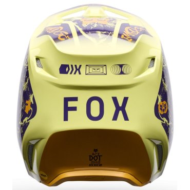 Шолом FOX V1 Helmet - IMAGE PRINT [Yellow]