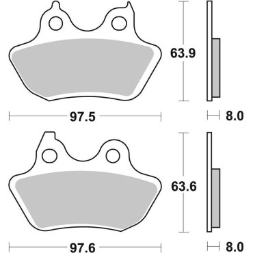 Гальмівні колодки SBS High Performance Rear Brake Pads