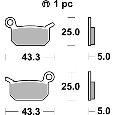 Гальмівні колодки SBS Racing Brake Pads