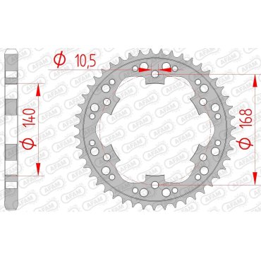 Зірка AFAM 525 Steel Chainwheel - BMW [Black]
