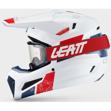 Шолом LEATT Moto 3.5 Helmet + Goggle [White]