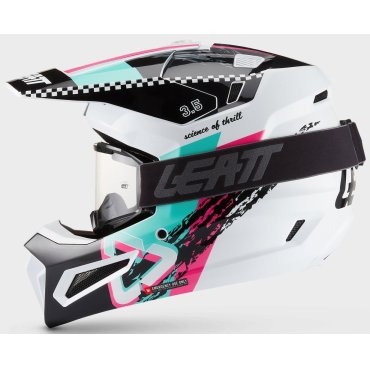 Шолом LEATT Moto 3.5 Helmet + Goggle [Pink]
