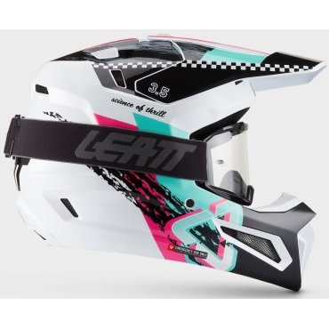 Шолом LEATT Moto 3.5 Helmet + Goggle [Pink]