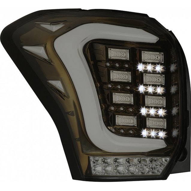 Subaru Forester SJ оптика задняя альтернативная ,фонари тюнинг диодные черные / LED taillights smoked black