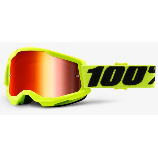 Дитячі окуляри 100% STRATA 2 Youth Goggle Yellow - Mirror Red Lens