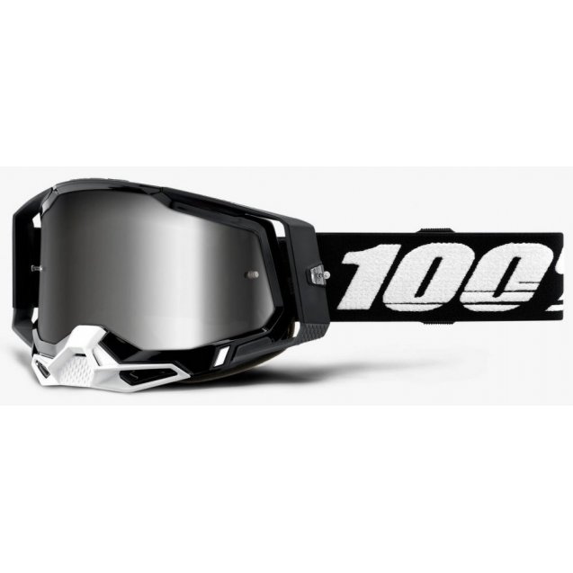 Окуляри 100% RACECRAFT 2 Goggle Black - Mirror Silver Lens