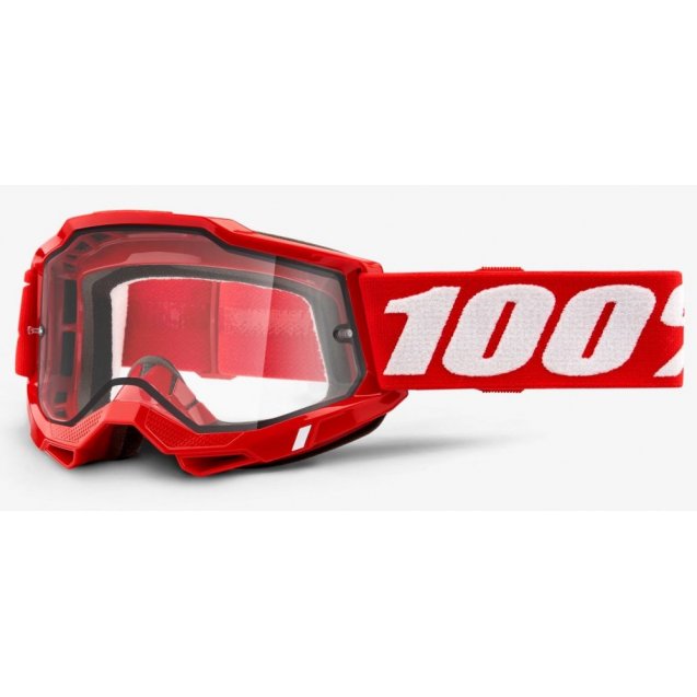 Окуляри 100% ACCURI 2 Enduro Goggle Red - Clear Dual Lens