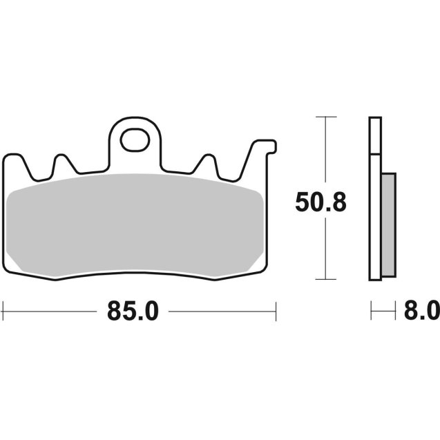 Гальмівні колодки SBS Track Days Front Brake Pads