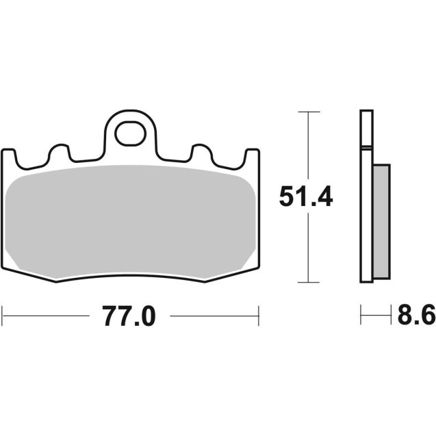 Гальмівні колодки SBS Standard Brake Pads