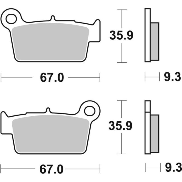 Гальмівні колодки SBS Performance Rear Brake Pads