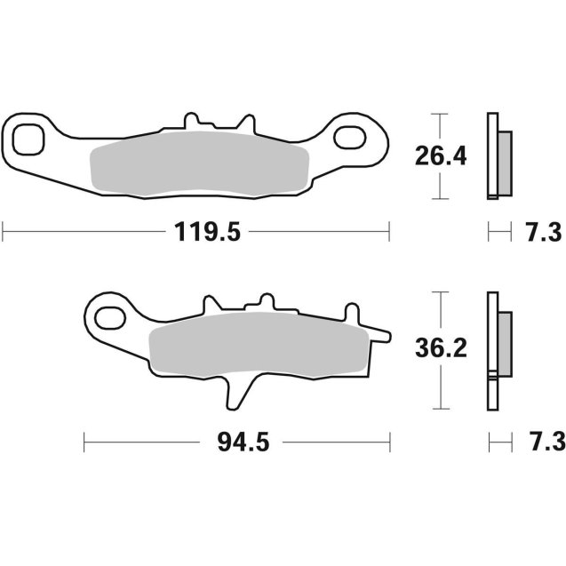 Гальмівні колодки Renthal RC-1 Works Brake Pads