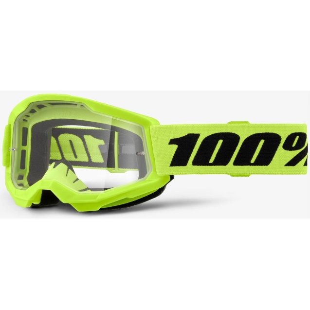 Дитячі окуляри 100% STRATA 2 Youth Goggle Neon Yellow - Clear Lens